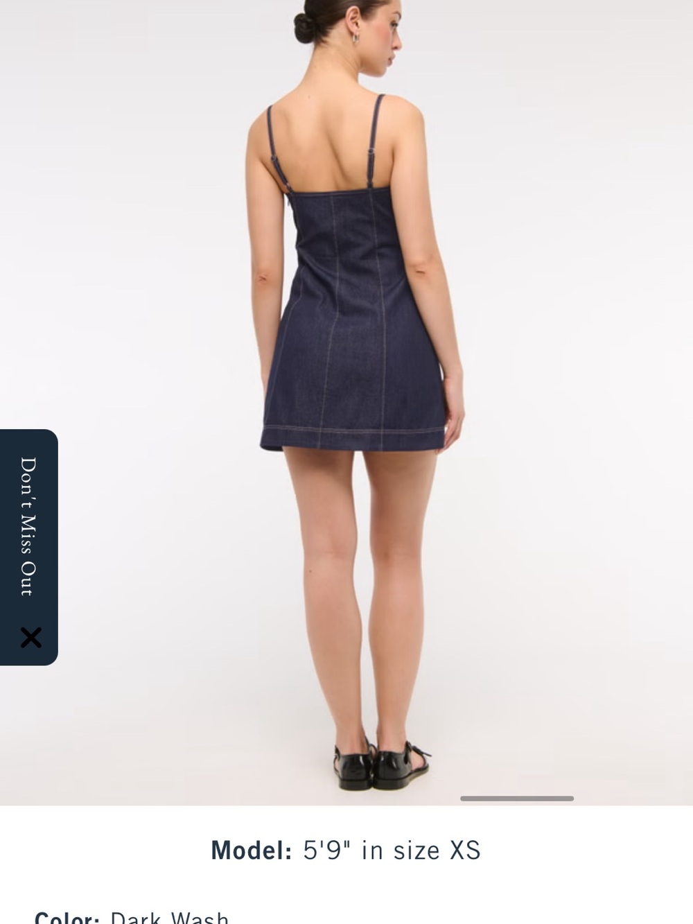Sweetheart denim mini dress - Picture 2 of 3